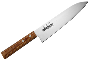 MASAHIRO Nóż japoński SANKEI Szefa Kuchni ostrze 180 mm brązowy