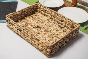 GIARDINO HOME Taca prostokątna, koszyk z trawy morskiej 42x32.5 cm