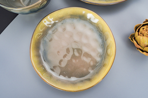Talerz płytki porcelanowy 20.5 cm yellow