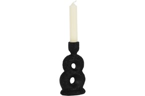 Świecznik dekoracyjny 15.2 cm czarny