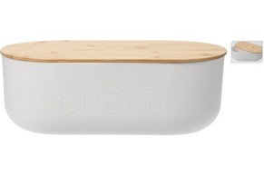 Chlebak z drewnianą pokrywą 33 x 18.5 cm