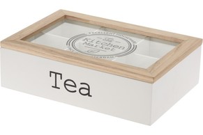 Pudełko drewniane na herbatę 24 x 16.5 cm Tea