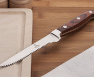 GERPOL Nóż uniwersalny NKB5 12 cm z drewnianą rękojeścią