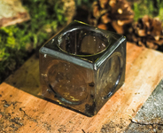 Świecznik szklany Tealight h-5.5 cm