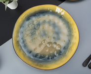 Talerz płytki porcelanowy 26.5 cm yellow