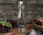 Butelka szklana z korkiem 0.5 L mix wzorów