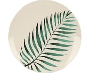 Talerz płytki porcelanowy 27 cm liść palmy