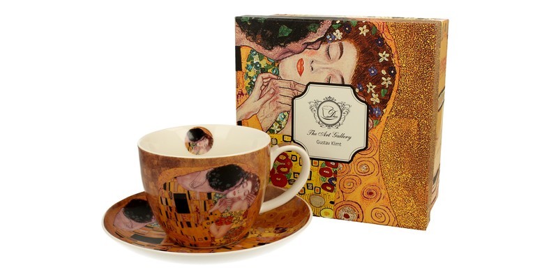 DUO Filiżanka z/sp 450 ml THE KISS G. Klimt