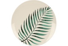 Talerz płytki porcelanowy 27 cm liść palmy
